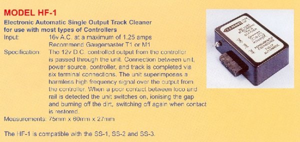 Gaugemaster HF-2 Electronic Double Track Cleaner 